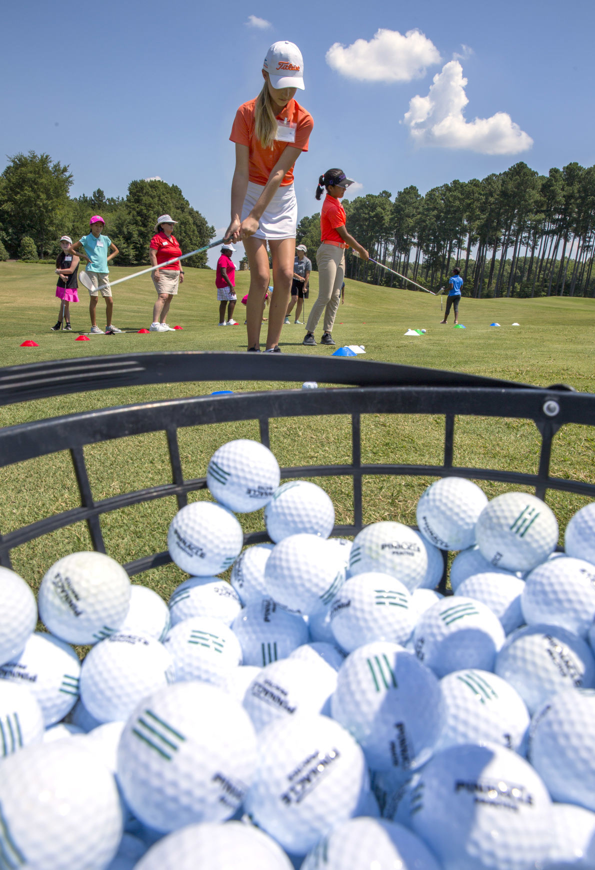 Anikka Sorenstam golf clinic